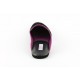 men's slippers VERDI black suede & patent (purple details)